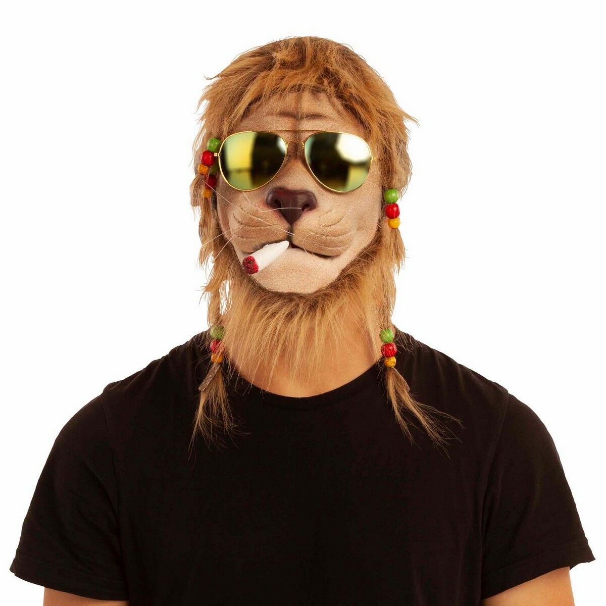 Maske My Other Me Rasta Brun Løve Onesize